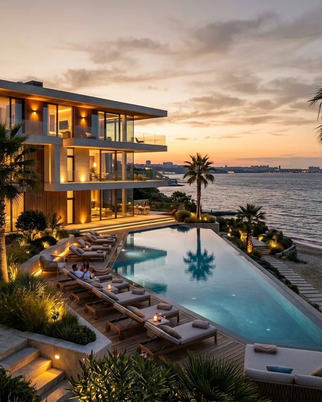 Beachfront Villa with Infinity Pool
